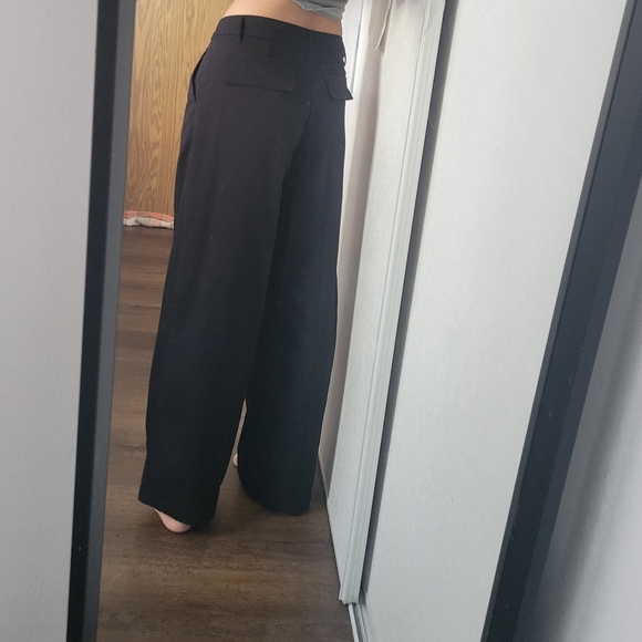H&M Black Wide-Leg Trousers - Picture 3 of 12